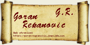 Goran Repanović vizit kartica